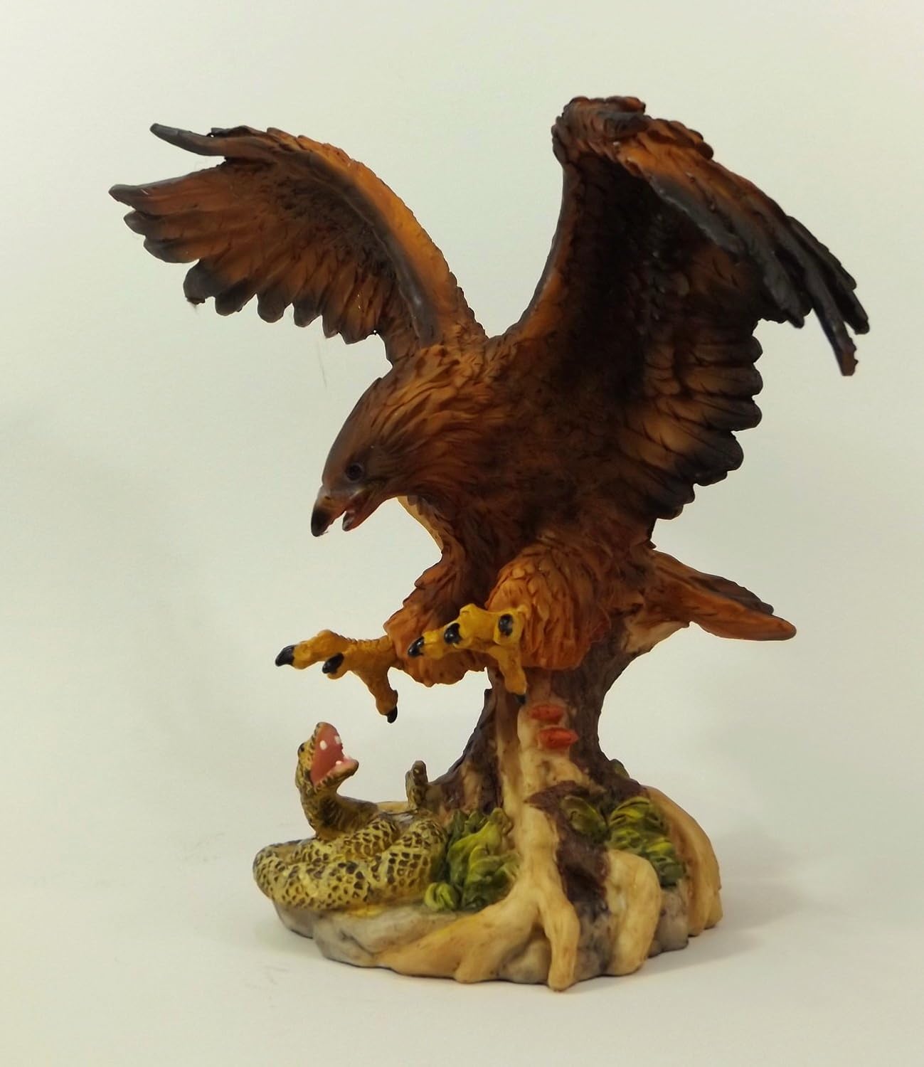 American Eagle Hawk Eagle Snake Cobra Animal Statue Bird Of Prey Bird Decoration Bussard Amazon De Garten