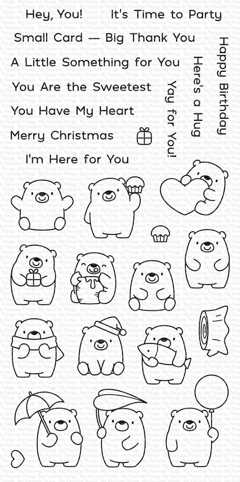 My Favorite Things Bitty Bear Birdie Brown Stamp