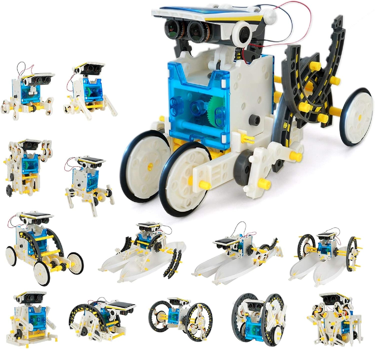 Kit Robot Solaire 21 En 1 – À Partir De 8 Ans, Fonctionne Sur Piles Ou énergie Solaire, Jouet éducatif STEM Construction - 10