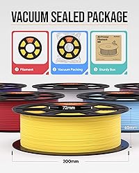 ELEGOO Matte PLA Filament 1.75mm Ruby Red 1KG, 3D