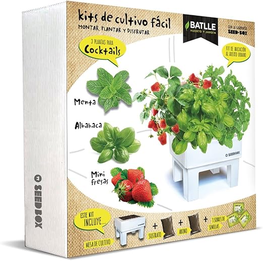 Huerto Urbano - Seed Box Cocktails - Batlle: Amazon.es: Jardín