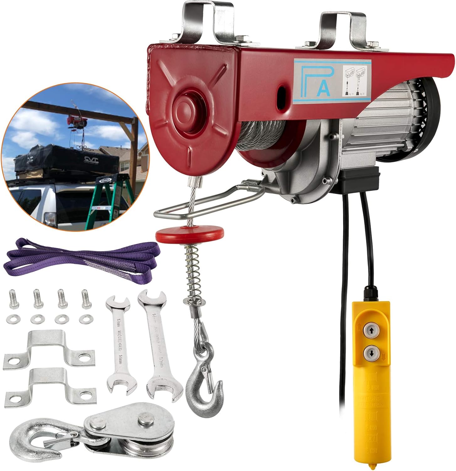 Hoists, Winches & Rigging Details about VEVOR 660 LB Electric Wire