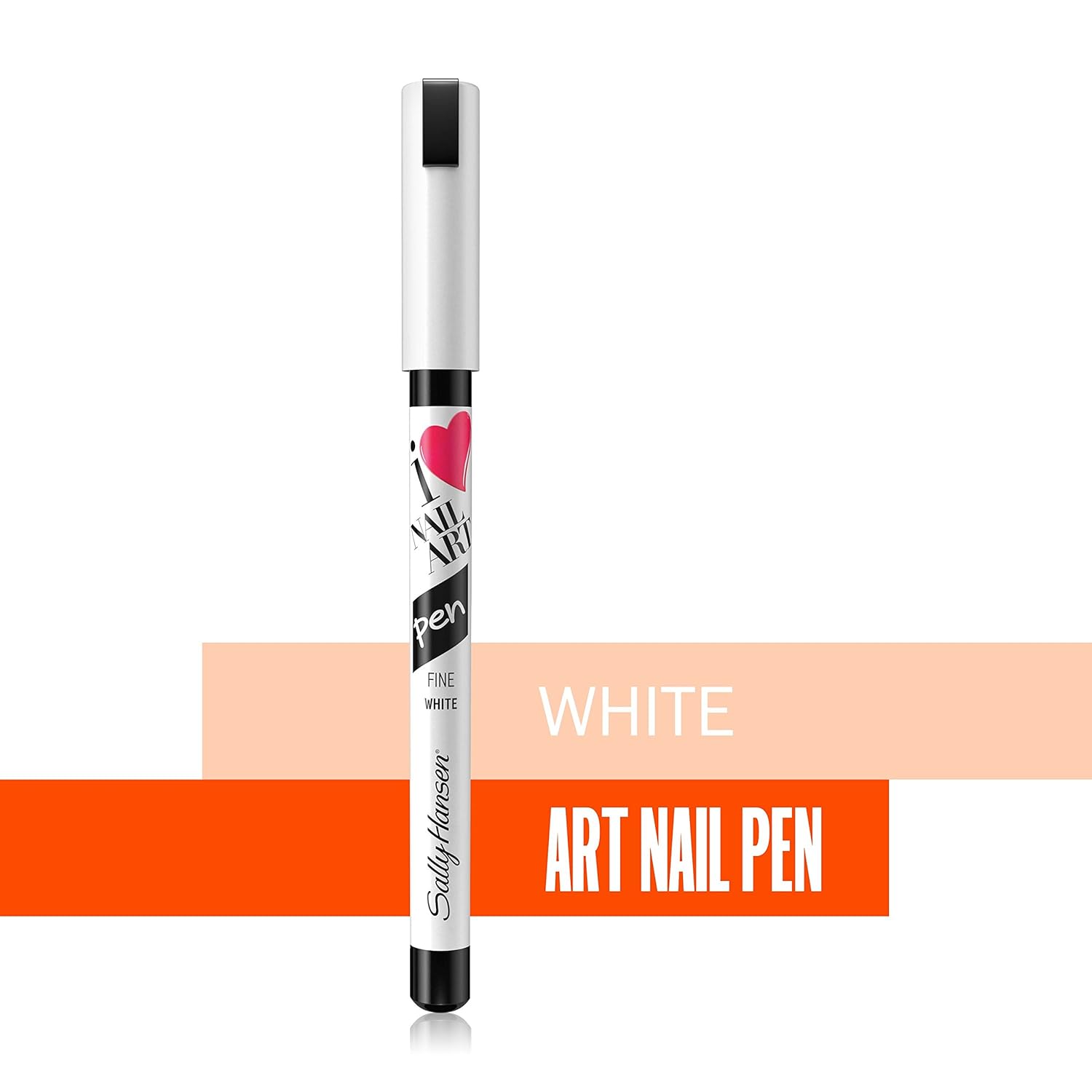 Sally Hansen Nail Art Pens, White 310 0.04 Fluid Ounce Fine Tip Pens for Creating Radiant Nail Art without Nail Wraps : Beauty
