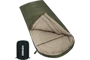 HiZYNICE 0 Degree Sleeping Bags 100% Cotton Flannel for Winter Adults Men Zero Degree Camping XL XXL Big and Tall Extra Large