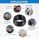 Matugajp 24awg 2x0.2mm2 10M Electrical Wire 2 Conductor UV Black view 5