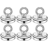 DIYMAG Magnetic Hooks, 100 lbs Heavy Duty Rare Earth Neodymium Magnet Hooks with Countersunk Hole Eyebolt for Home, Kitchen, 