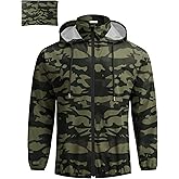 COOFANDY Men's Light Rain Jacket with Hood Packable Waterproof Raincoat Golf Rain Gear Travel Hiking Windbreaker