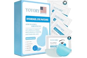YOYORY Under Eye Patches Masks - for Dark Circles, Wrinkles, Puffy Eyes, Fine Lines, Eye Bags Treatment with Hyaluronic Acid and Collagen, Hydrating and Moisturizing (30 Pcs)