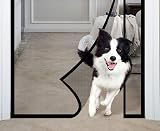 DIKER Side Opening Magnetic Fly Screen Door 70x200cm Black view 5
