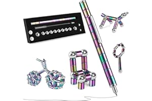 LARAH Color Fidget Pen Toy, Sensory Tool EDC Fidgeting Game for Adults, Cool Gadget Best for Stress and Anxiety Relief and Ki