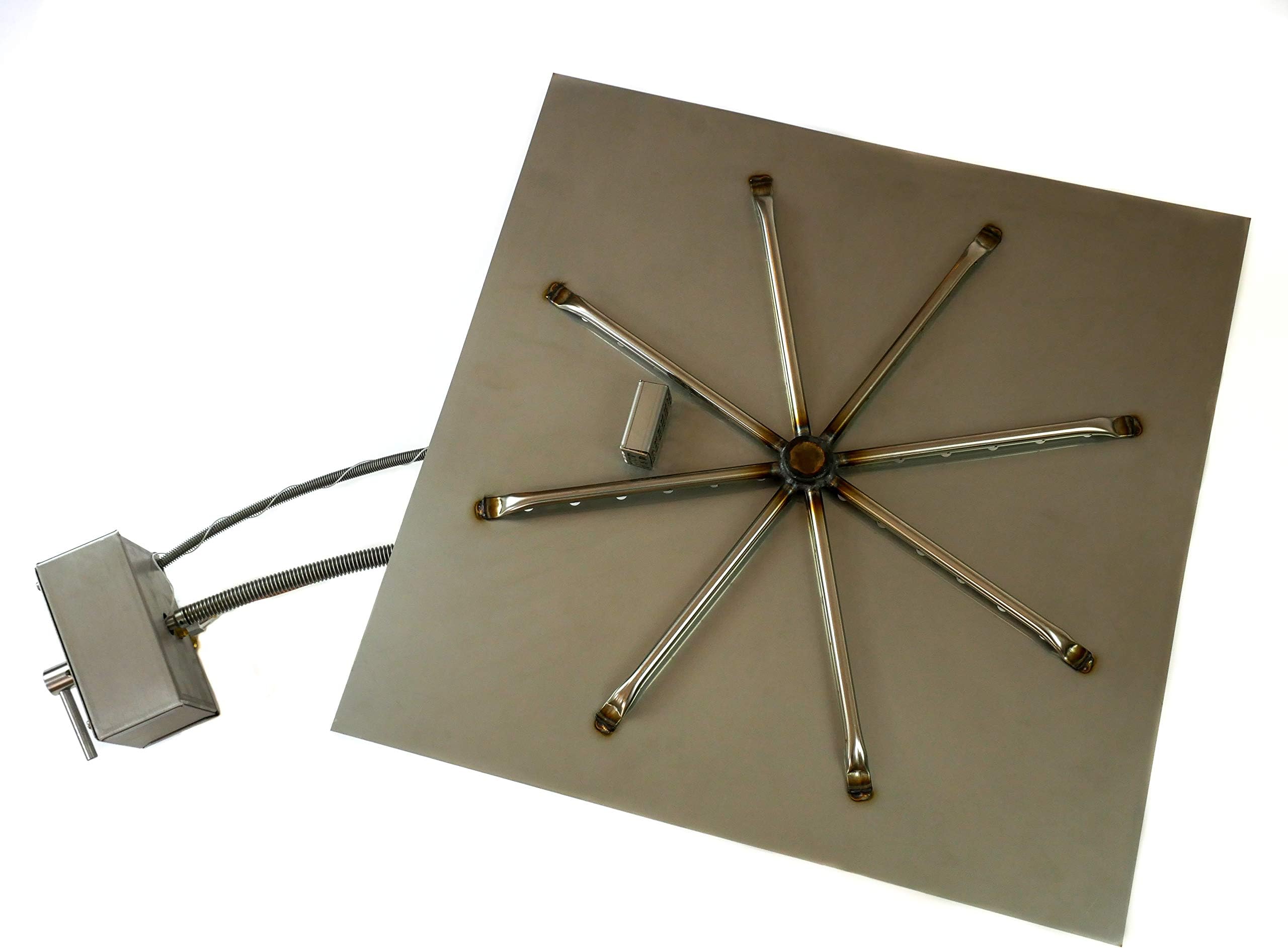 Brightstar, Gas Fire Pit Burner, Square, 18kw, Mains Gas