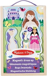 Melissa & Doug Princess Magnetic Dress-Up Play Set Wooden Doll Toy 3+ Years view 5