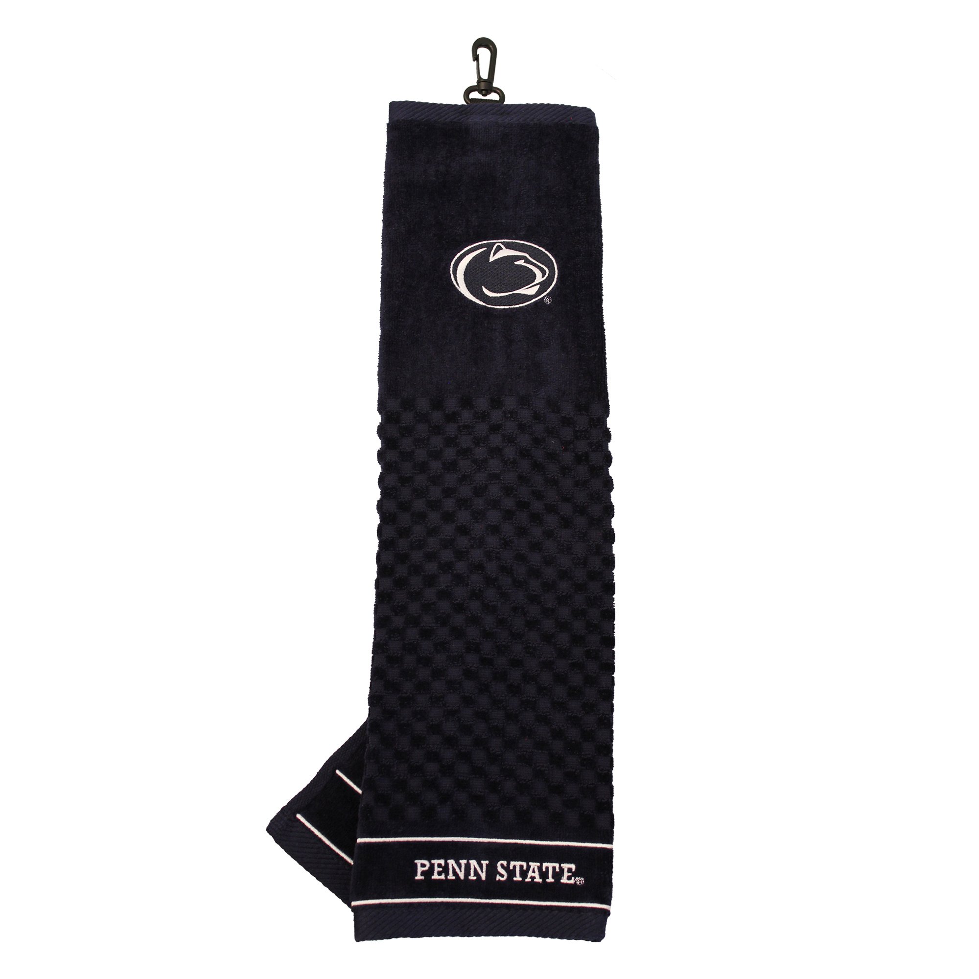 Team Golf NCAA Penn State Nittany Lions Embroidered Golf Towel Embroidered Golf Towel, Checkered Scrubber Design, Embroidered Logo