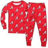 Wes and Willy NCAA Boy's All Over Print Long Sleeve PJ,