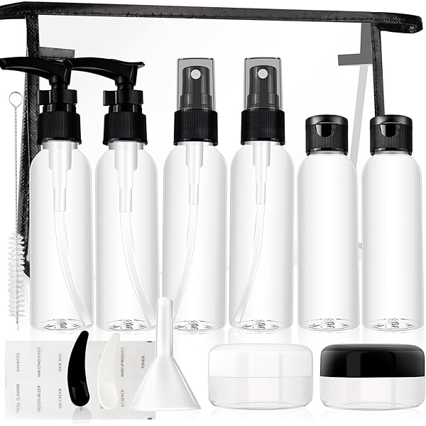 Bolsas Viaje Recargables GUXACU 18 Unidades - TSA Aprobado Para Líquidos Cosméticos Y Toiletries