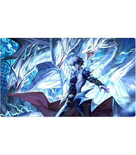 Amazon.com: New Mlikemat Playmat Blue-Eyes White Dragon OCG TCG