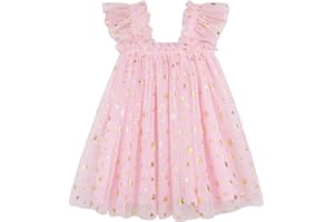 AGQT Baby Girls Tutu Dress Sleeveless Kids Tulle Princess Birthday Party Dresses Formal Gowns Size 9 Months-4 Years