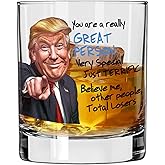 Patriots Cave - Great Person Funny Gift for Dad from Daughter or Son- Fathers Day, Birthday Gift Ideas 47 Merch - 10.5 oz Whiskey Bourbon Rocks Glass Cup - Made in the USA