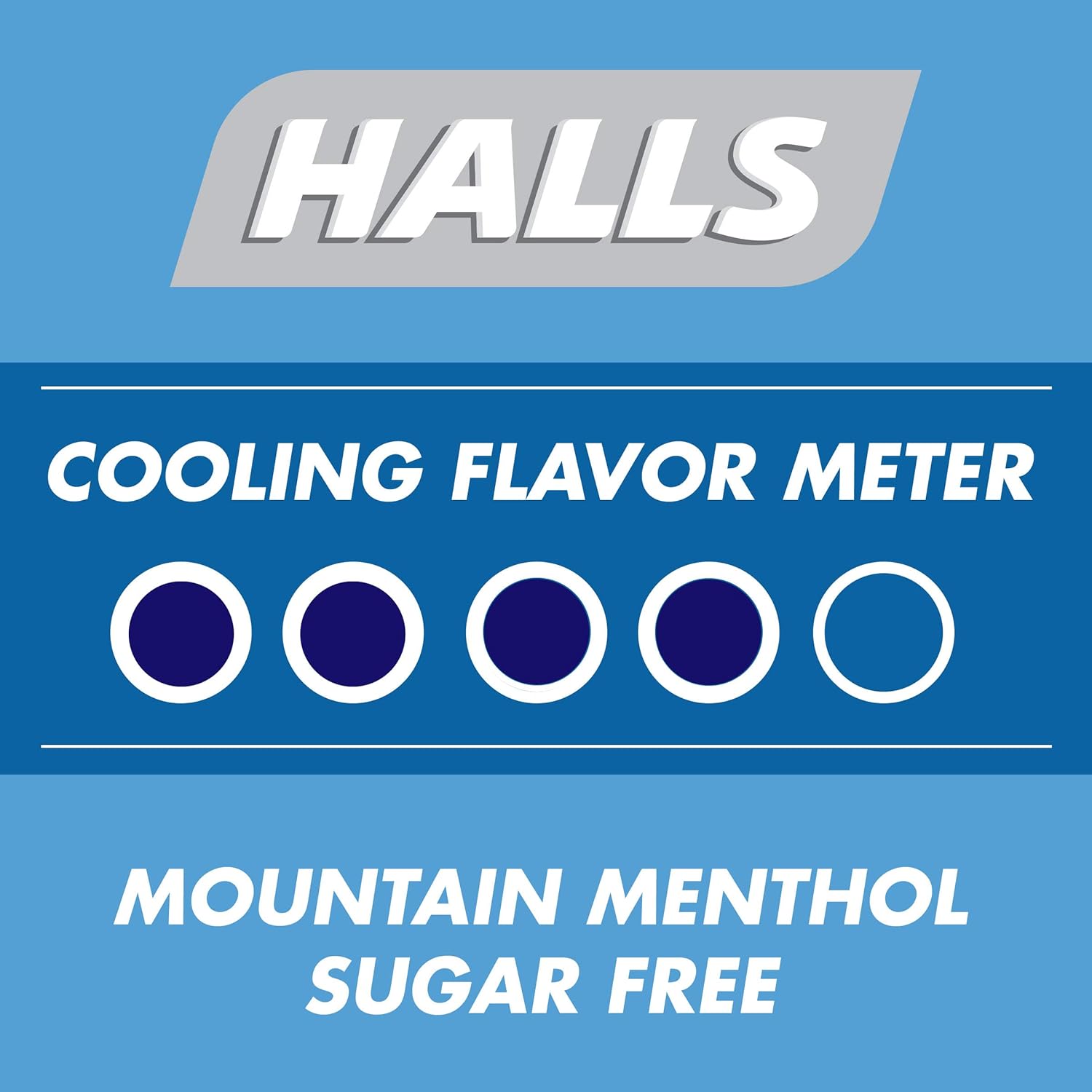 HALLS Relief Mountain Menthol Sugar Free Cough Drops, Economy Pack, 12 Bags of 70 Drops (840 Total Drops) : Grocery & Gourmet Food