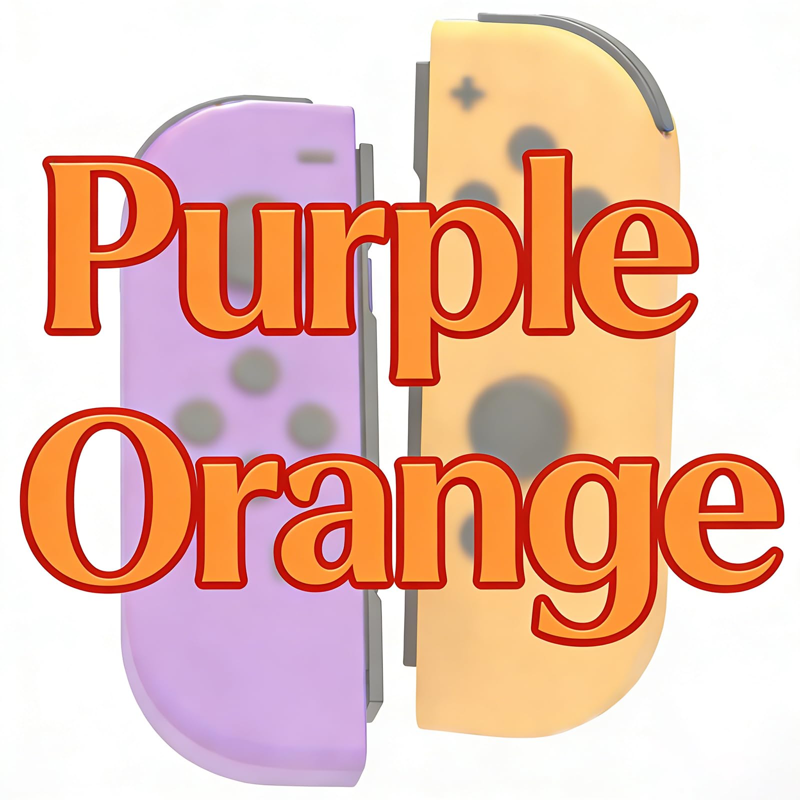 FAREMOCI Replacement for L R Controller,Wireless Remote for SW OLED Lite,Dual Vibration,Motion Control,Screenshot,6-Axis Gyro,Wake-Up,Anti-Slip grip Joystick,Gamepad(Orange and Purple)