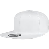 Gelante Snapback Hats for Men - Flat Bill Brim Baseball Cap Hat - Plain Blank Adjustable
