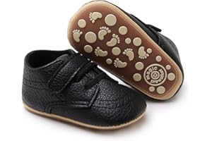 RVROVIC Baby Boys Girls Anti-Slip Sneakers Soft Ankle Boots Toddler First Walkers Newborn Crib Shoes