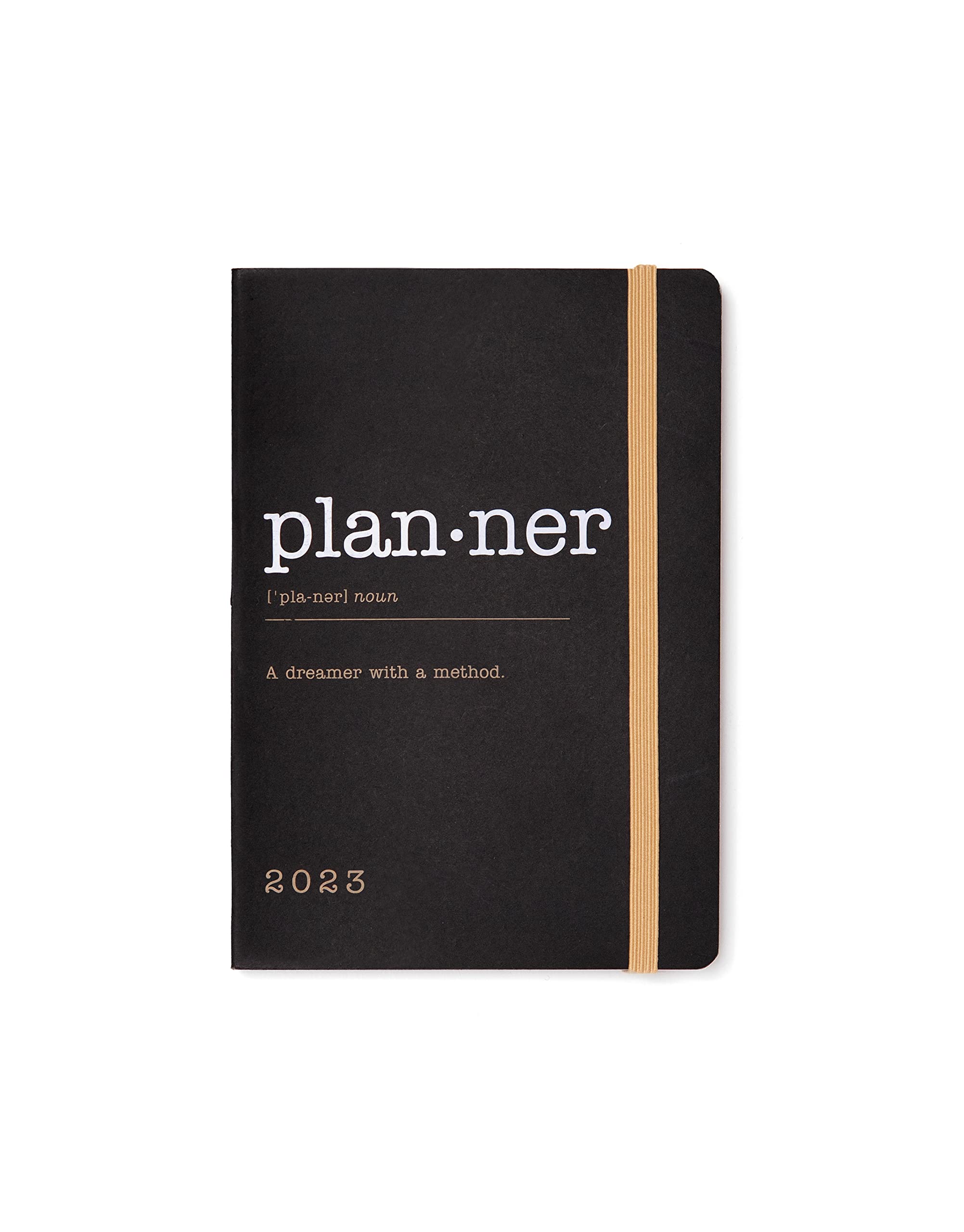 Letts of London Eco Writers Words A6 week to view 2023 diary - black, 23-082287