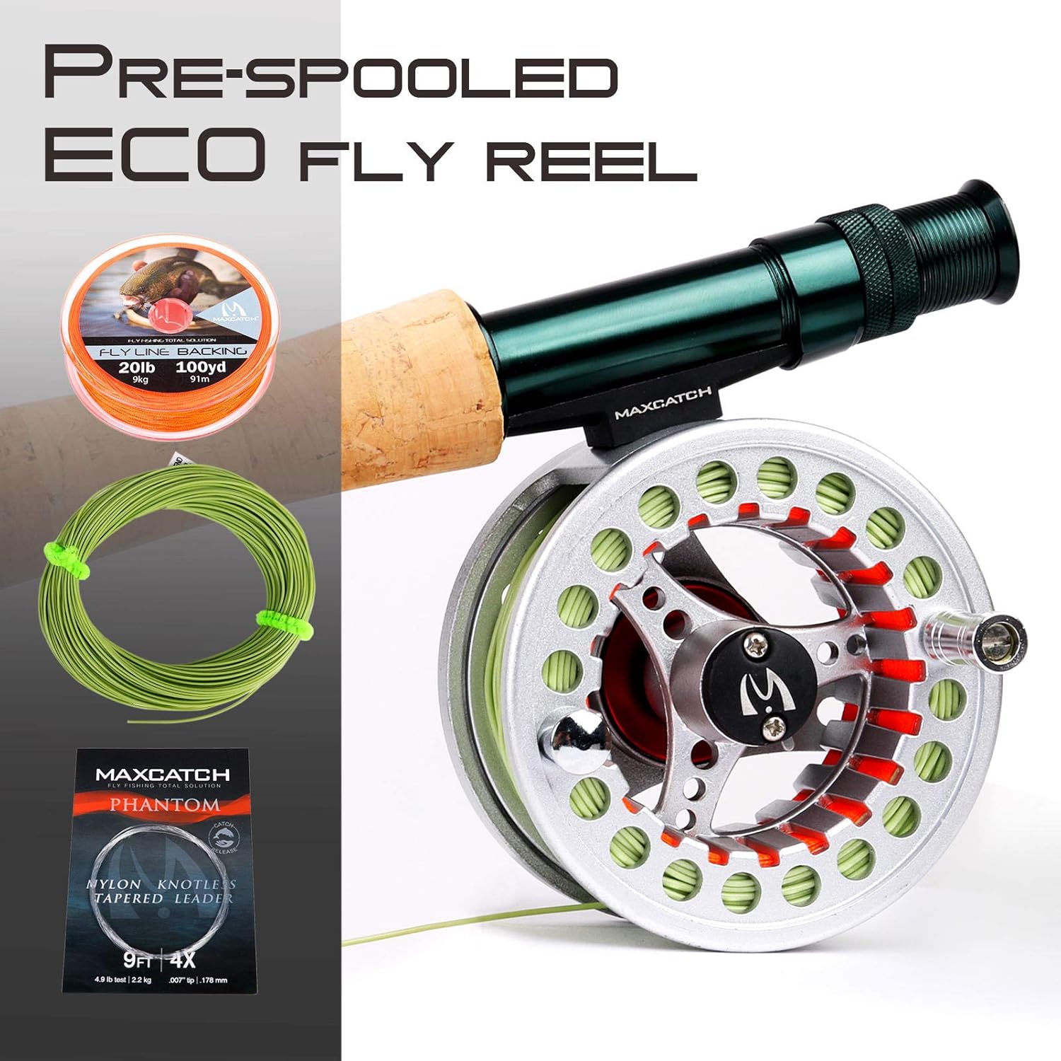 M MAXIMUMCATCH Maxcatch Extreme Fishing Combo Kit 3/5/6/8 Weight, Starter Rod and Reel Outfit, with a Protective Travel Case (5wt 9‘0“ 4pc Rod, 5/6 Reel) : Sports & Outdoors