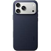 MOFT for iPhone 17 Pro Max Case- MOVAS Snap Case, MagSafe Compatible, Soft-Touch Vegan Leather, Classic Minimalist Design, Lightweight, Stain-Resistant & Camera Protection, Navy Blue
