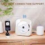Yintiny Portable CD Player Transparent Lid Speakers Bluetooth USB Port view 3