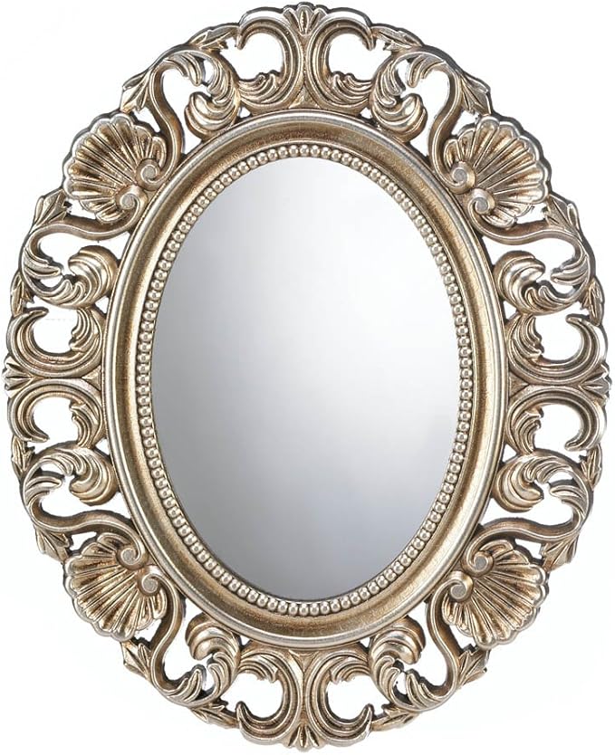 Wall Mirrors, Oval Ornate Small Bedroom Wall Mirror Set (gold) Amazon