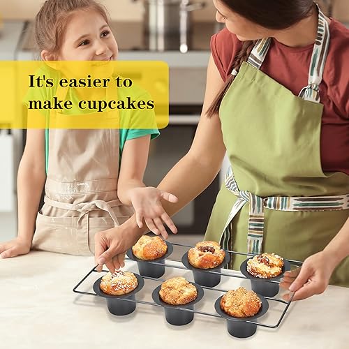 YLOLUL Pcs Cup Popover Pans Nonstick Pop Over Baking Pans