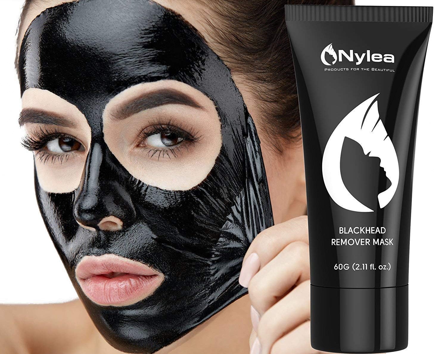 Nylea Blackhead Remover Mask [Removes Blackheads] - Best Mud Facial Mask 60 gram (2.11 ounce)