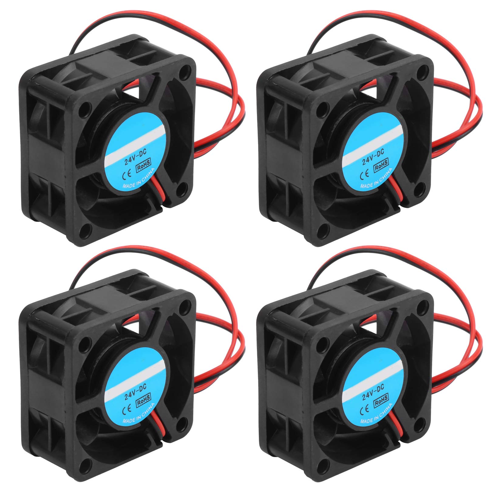 4Pcs Cooling Fan Heat Dissipation with Oil Shaft Fan 3D Printer Accessories 4020 24V good heat dissipation