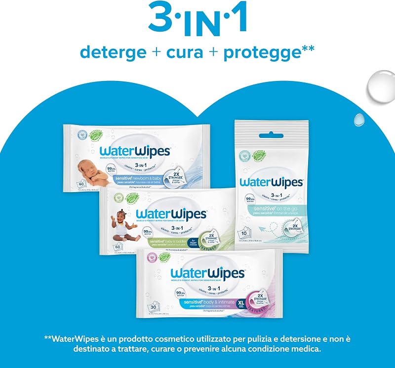 Sensitive + Hydrating Boost Wipes, 6 Confezioni