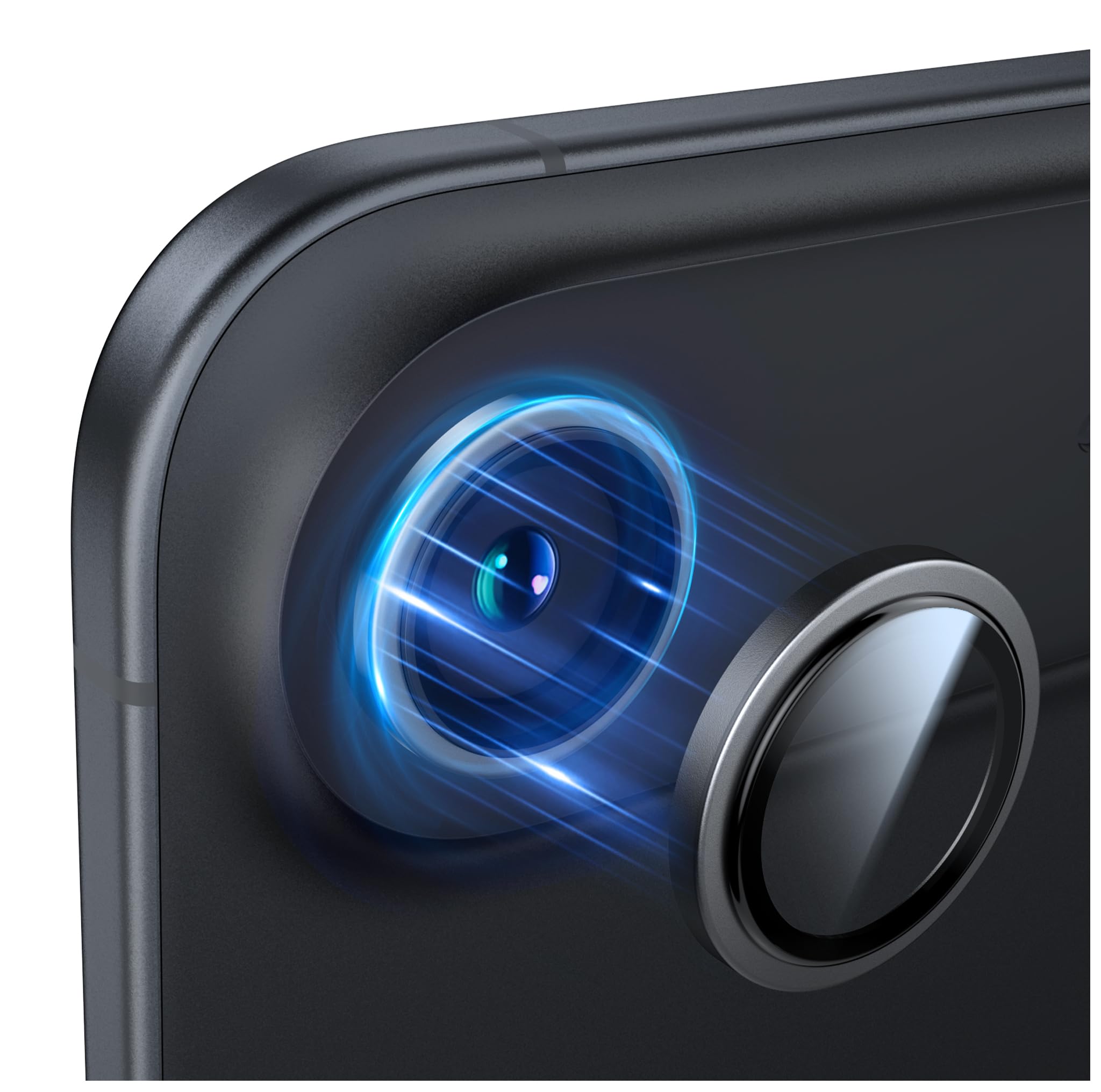 Photo 1 of TORRAS 3-Year Ultimate Durability for iPhone Air Camera Lens Protector-1:1 Invisible Fit & Ultra Clarity, Military-Grade 9H+ Aerospace Glass Anti-Scratch Easy Installation,Black