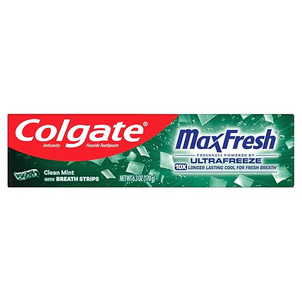 COLGATE MAXFRESH CLEAN MINT TOOTHPASTE, 6.3 OZ