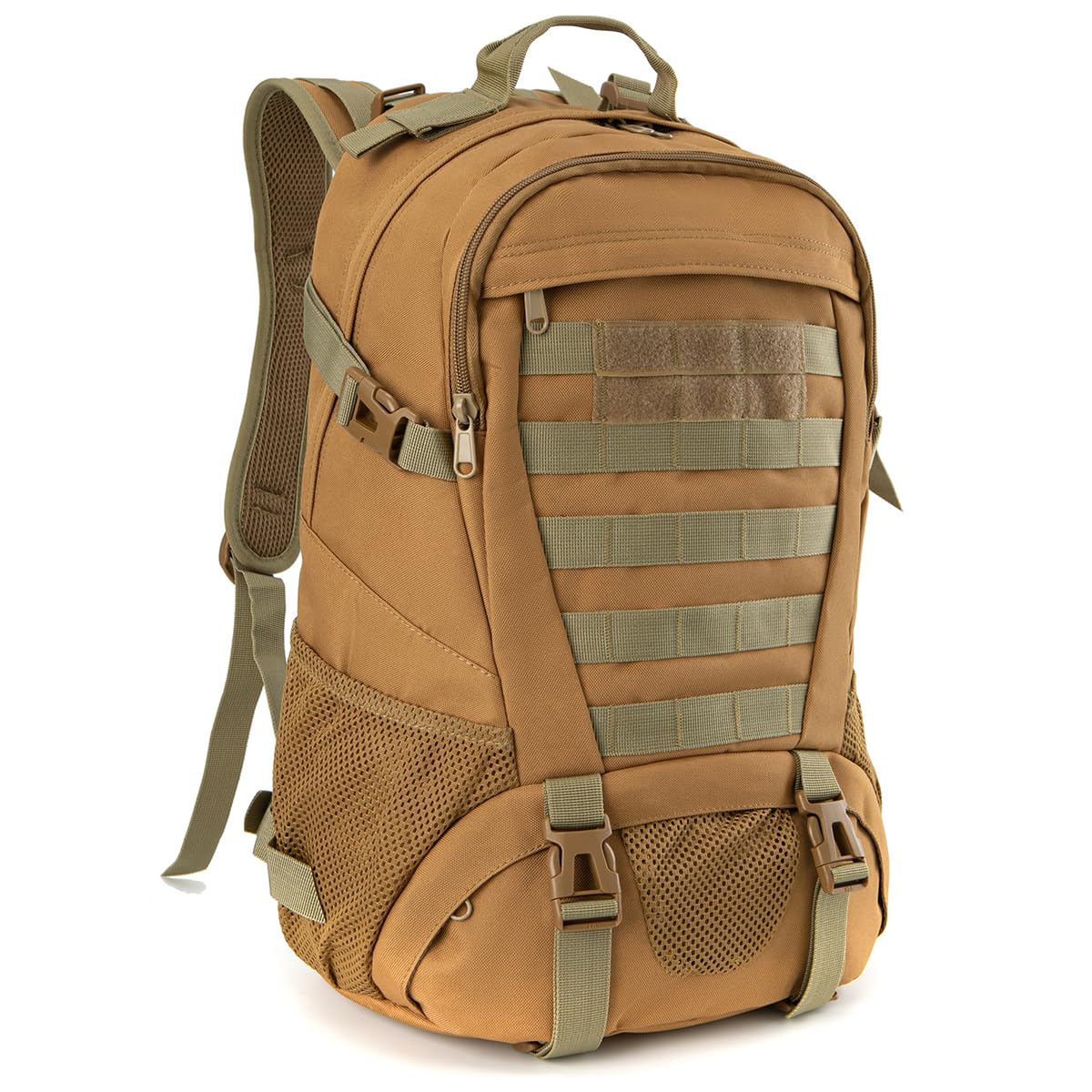 ETWBO 30L Military Tactical Backpack for Men Army 3 Day Assault Pack Hiking Trekking Day Pack Molle Military Rucksack 30L EDC Bag Hiking Backpack Khaki