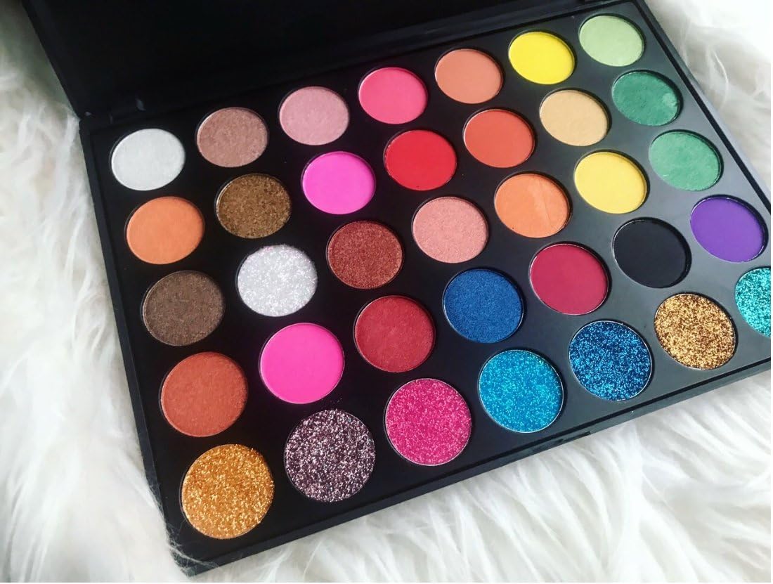 Visimo ViVA La Glam 35 colour eyeshdow palette Matt shimmer and Glitter WOW NEW for 2017 Excellent Christmas present