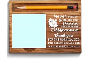 Vizuzi Going Away Gift for Coworker, Appreciation Thank You Gifts, Mentor, Work Friend, Employees Leaving New Job Self-Stick Note Pad Holders ZSS12