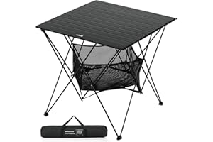 MISSION MOUNTAIN UltraPort Camp Table, Outdoor Fold up Lightweight Camping Table, Portable Camping Table, Aluminum Rollup Camping Table, with Large Storage Bag
