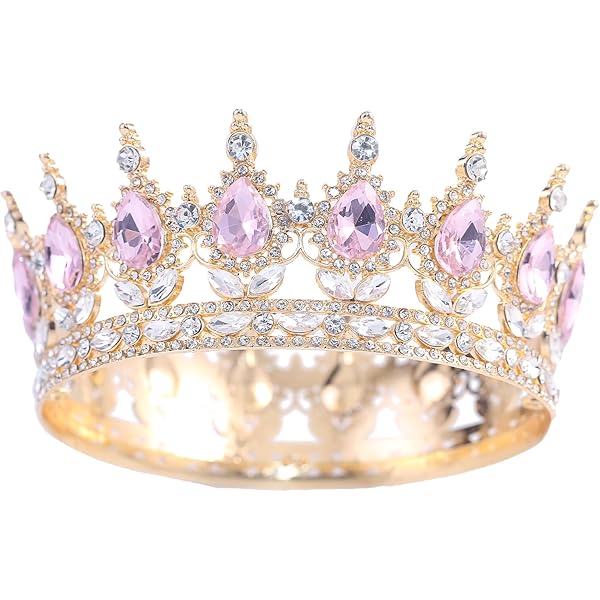 K⭐︎Tiara Amazon.com : ZIFENGXUAN Ladies Crown Tiara for Women Costume