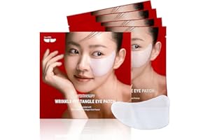 MEDITHERAPY Wrinkle-fit Tangle Eye Patch - Under Eye Patches for Dark Circles and Puffy Eyes - Eye Bags Treatment for Women - Mega Collagen Gel Pads for Puffiness - Firming & Deep Hydrating - 4EA