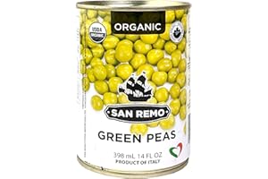 San Remo Organic Green Peas, 398ml