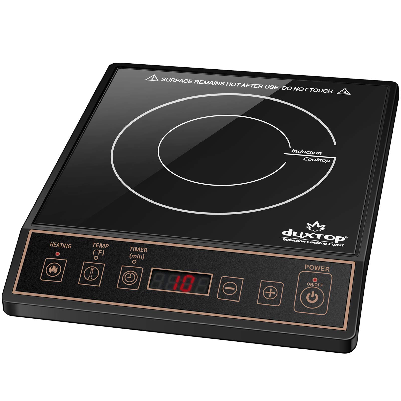 Photo 1 of Duxtop 1800W Portable Induction Cooktop Countertop Burner, Gold 9120MC/BT-M20B
