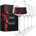 ELIXIR GLASSWARE Red Wine Glasses Set of 4-22 oz - Hand Blown Crystal Wine Glasses - Tall Long Stem Wine Glasses - Hand Blown Crystal Wine Glasses, Unique Large Wine Glasses with Stem