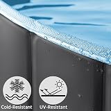 Yaheetech PVC Foldable Pet Dog Pool Extra Large 160 x 30cm Black view 8