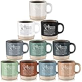 Didaey 10 Pcs Difference Maker Appreciation Gifts Bulk Inspirational Ceramic Coffee Mugs 13 oz Thank You Mugs for Social Worker Doctor Nurse Teacher Assistant Coworkers Boss Leader, 10 Colors