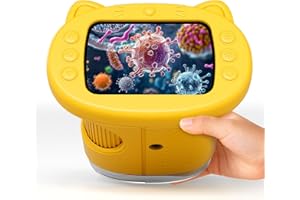NISUMKEY Digital Microscope for Kids Toys for Gifts for Girls 8-12 Deals: 1000X Handheld Microscope with 2.0" IPS Screen, for Grandkids, 6 8 Year Old Boy Birthday Gift, Toys for Boys 6-8 8-10