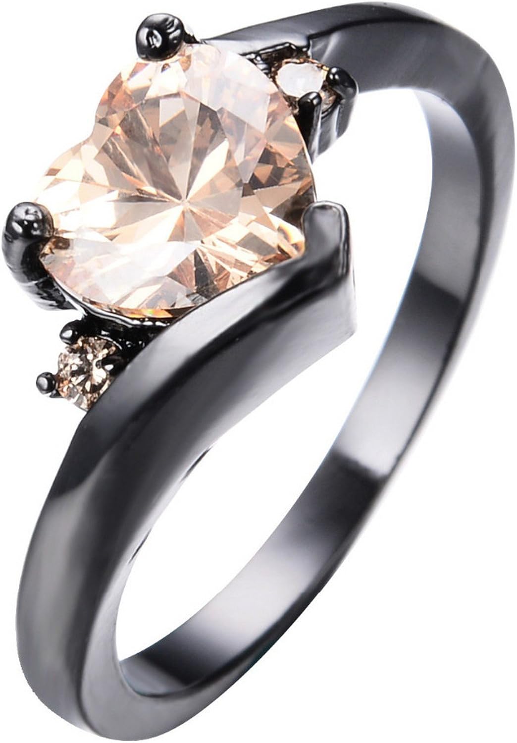 Cherryn Vintage Small Heart Zircon RingMen promise rings